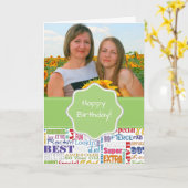 Unieke en speciale 80e verjaardag feestartikelen kaart (Gele Bloem)