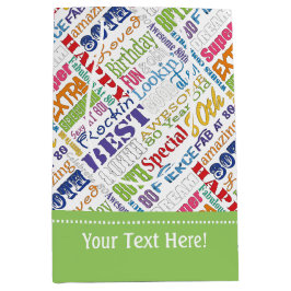 Unieke en speciale 80e verjaardag feestartikelen medium cadeauzakje