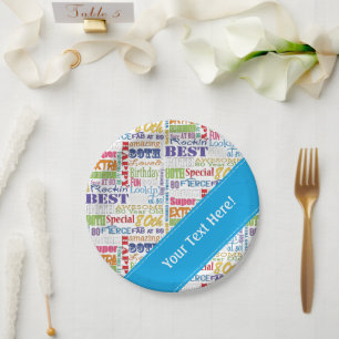 Unieke en speciale 80e verjaardag feestartikelen papieren bordje