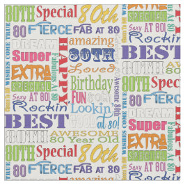 Unieke en speciale 80e verjaardag feestartikelen stof