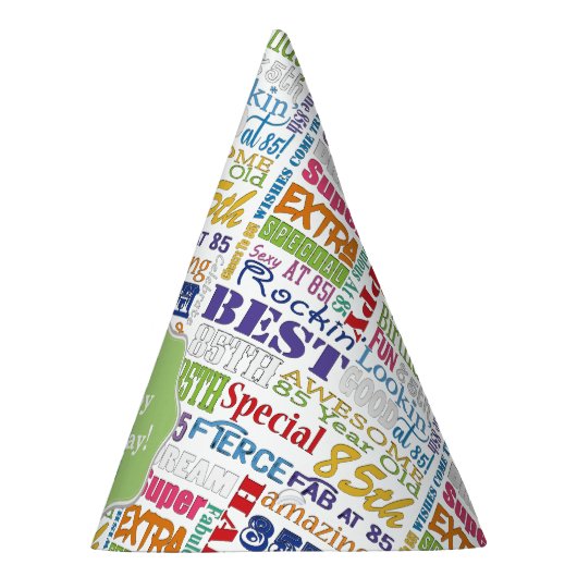 Unieke en speciale 85e verjaardag feestartikelen feesthoedjes (Rechts)