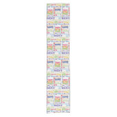 Unieke en speciale cadeautjes van 90e verjaardag korte tafelloper (Voorkant)