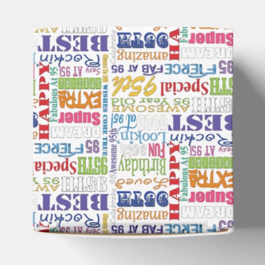 Unieke en speciale cadeautjes van 95e verjaardag bedankdoosjes (Bovenkant)