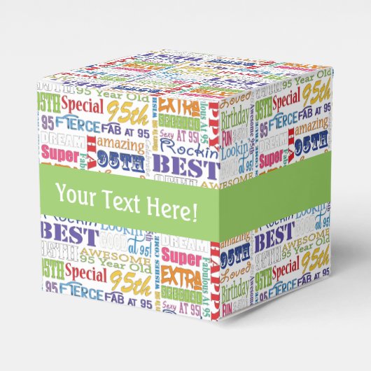 Unieke en speciale cadeautjes van 95e verjaardag bedankdoosjes (Voorkant Zijde)