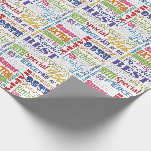 Unieke en speciale cadeautjes van 95e verjaardag cadeaupapier (Hoek)