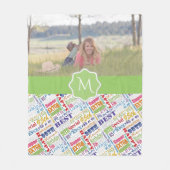 Unieke en speciale cadeautjes van 95e verjaardag fleece deken (Voorkant)