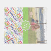 Unieke en speciale cadeautjes van 95e verjaardag fleece deken (Voorkant (Horizontaal))