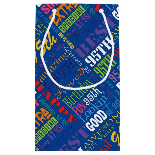 Unieke en speciale cadeautjes van 95e verjaardag klein cadeauzakje (Achterkant)