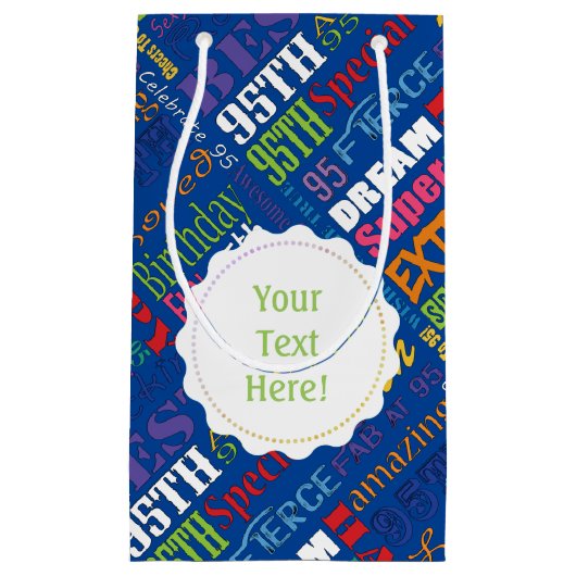 Unieke en speciale cadeautjes van 95e verjaardag klein cadeauzakje (Voorkant)