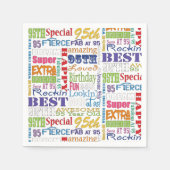 Unieke en speciale cadeautjes van 95e verjaardag servet (Voorkant)