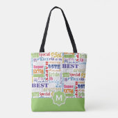 Unieke en speciale cadeautjes van 95e verjaardag tote bag (Achterkant)