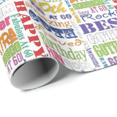 Unieke en speciale cadeautjes van de 60e verjaarda cadeaupapier (Rol Hoek)