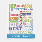 Unieke en speciale cadeautjes van de 60e verjaarda fleece deken (Voorkant)