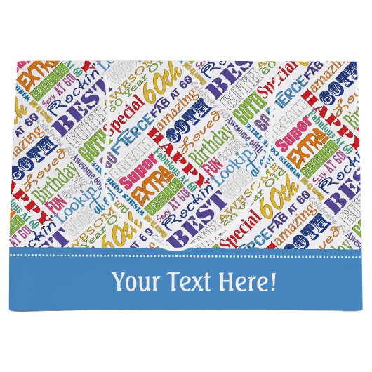 Unieke en speciale cadeautjes van de 60e verjaarda groot cadeauzakje