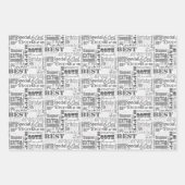 Unieke en speciale cadeautjes van de 60e verjaarda inpakpapier vel (Voorkant 2)