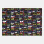 Unieke en speciale cadeautjes van de 60e verjaarda inpakpapier vel (Voorkant 2)