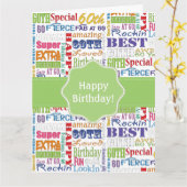 Unieke en speciale cadeautjes van de 60e verjaarda kaart (Gele Bloem)