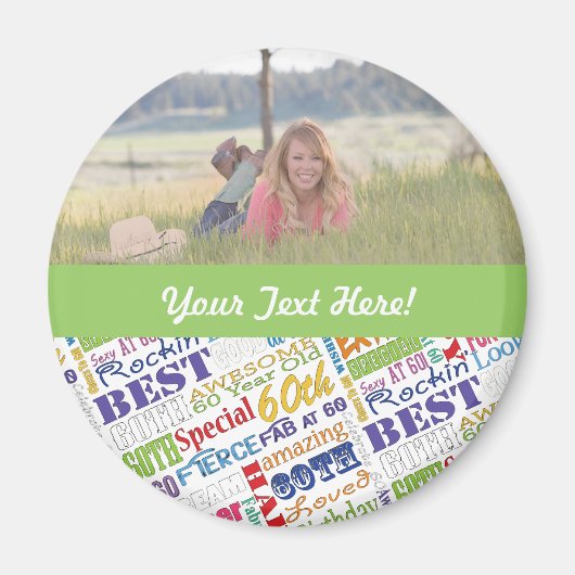 Unieke en speciale cadeautjes van de 60e verjaarda magneet (Voorkant)