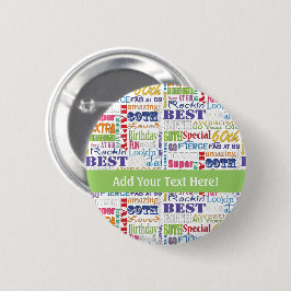 Unieke en speciale cadeautjes van de 60e verjaarda ronde button 5,7 cm