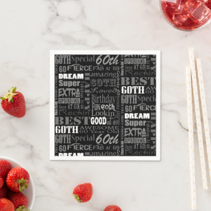 Unieke en speciale cadeautjes van de 60e verjaarda servet