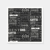 Unieke en speciale cadeautjes van de 60e verjaarda servet (Voorkant)