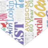 Unieke en speciale cadeautjes van de 60e verjaarda tafelkleed (Gekanteld)