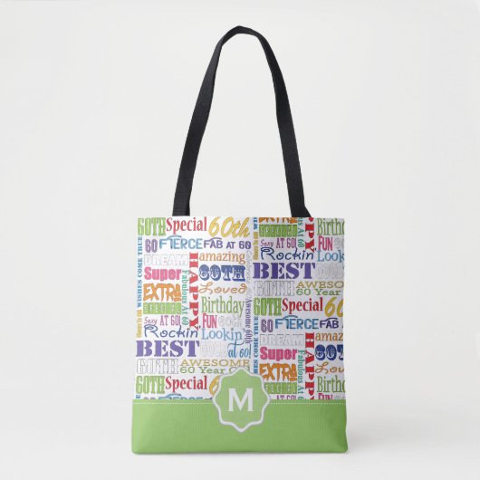 Unieke en speciale cadeautjes van de 60e verjaarda tote bag (Voorkant)