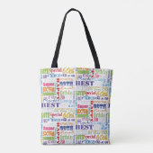 Unieke en speciale cadeautjes van de 60e verjaarda tote bag (Achterkant)