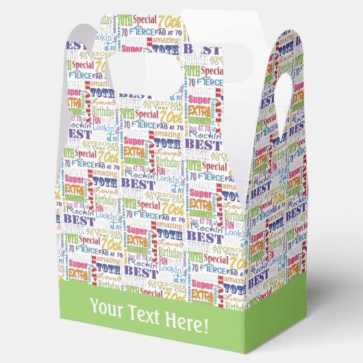 Unieke en speciale cadeautjes van de 70e verjaarda bedankdoosjes (Geopend)