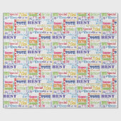 Unieke en speciale cadeautjes van de 70e verjaarda cadeaupapier (Vlak)