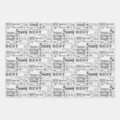 Unieke en speciale cadeautjes van de 70e verjaarda inpakpapier vel (Voorkant 2)