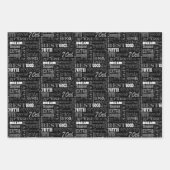 Unieke en speciale cadeautjes van de 70e verjaarda inpakpapier vel (Voorkant)