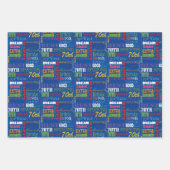 Unieke en speciale cadeautjes van de 70e verjaarda inpakpapier vel (Voorkant)