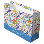 Unieke en speciale cadeautjes van de 70e verjaarda large cadeautasje (Voorkant Gekanteld)