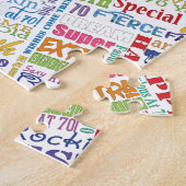 Unieke en speciale cadeautjes van de 70e verjaarda legpuzzel (Zijkant)