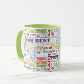 Unieke en speciale cadeautjes van de 70e verjaarda mok (Voorkant links)