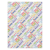 Unieke en speciale cadeautjes van de 70e verjaarda tafelkleed (Voorkant)