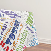 Unieke en speciale cadeautjes van de 70e verjaarda tafelkleed (Voorbeeld)