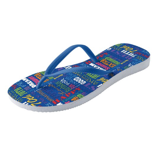 Unieke en speciale cadeautjes van de 70e verjaarda teenslippers (Schuin)