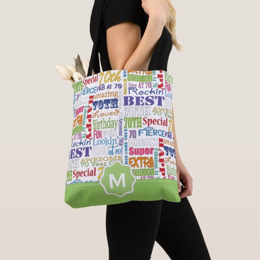 Unieke en speciale cadeautjes van de 70e verjaarda tote bag (Dichtbij)
