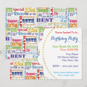 Unieke en speciale verjaardagsfeestcadeaus voor 55 kaart (Voorkant / Achterkant)