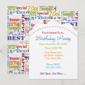 Unieke en speciale verjaardagsfeestcadeaus voor je kaart (Voorkant / Achterkant)