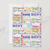 Unieke en speciale verjaardagsfeestcadeaus voor je kaart (Achterkant)