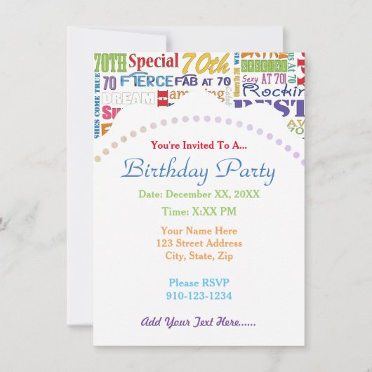 Unieke en speciale verjaardagsfeestcadeaus voor je kaart (Voorkant)