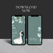 Unieke en stijlvolle huwelijksuitnodiging kaart