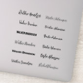 Unieke en stijlvolle naamstickers sticker