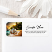 Unieke en verbazingwekkende fles met schip etiket (Insitu)