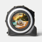 Unieke en verbazingwekkende fles met schip rolmaat (Voorkant)