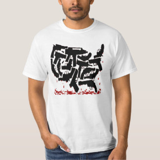 Unieke Exclusieve Pistool-Amerikaanse T-shirts