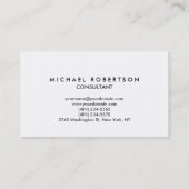 Unieke exclusieve zwarte rode witte speciale monog visitekaartje (Achterkant)